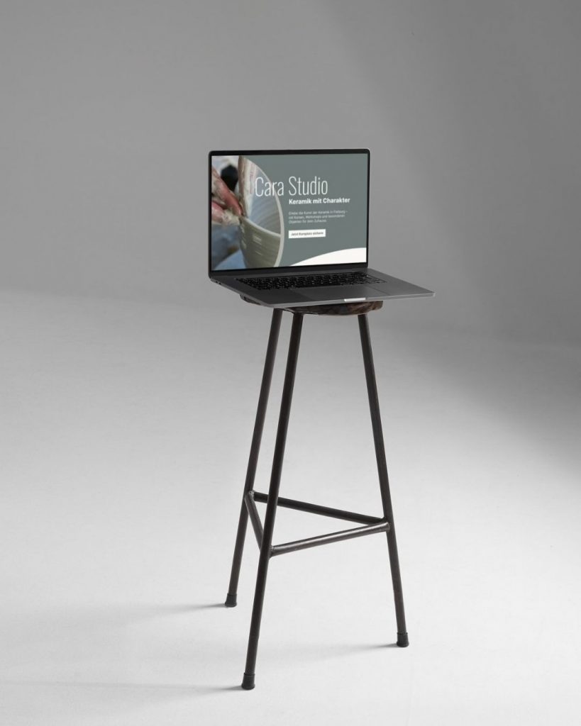 Mockup einer Website